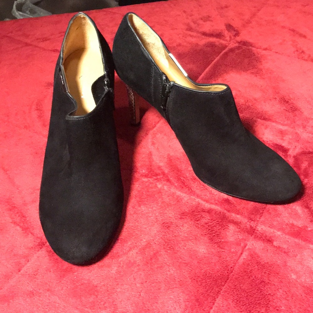 Coach Black Seneca Suede Bootie